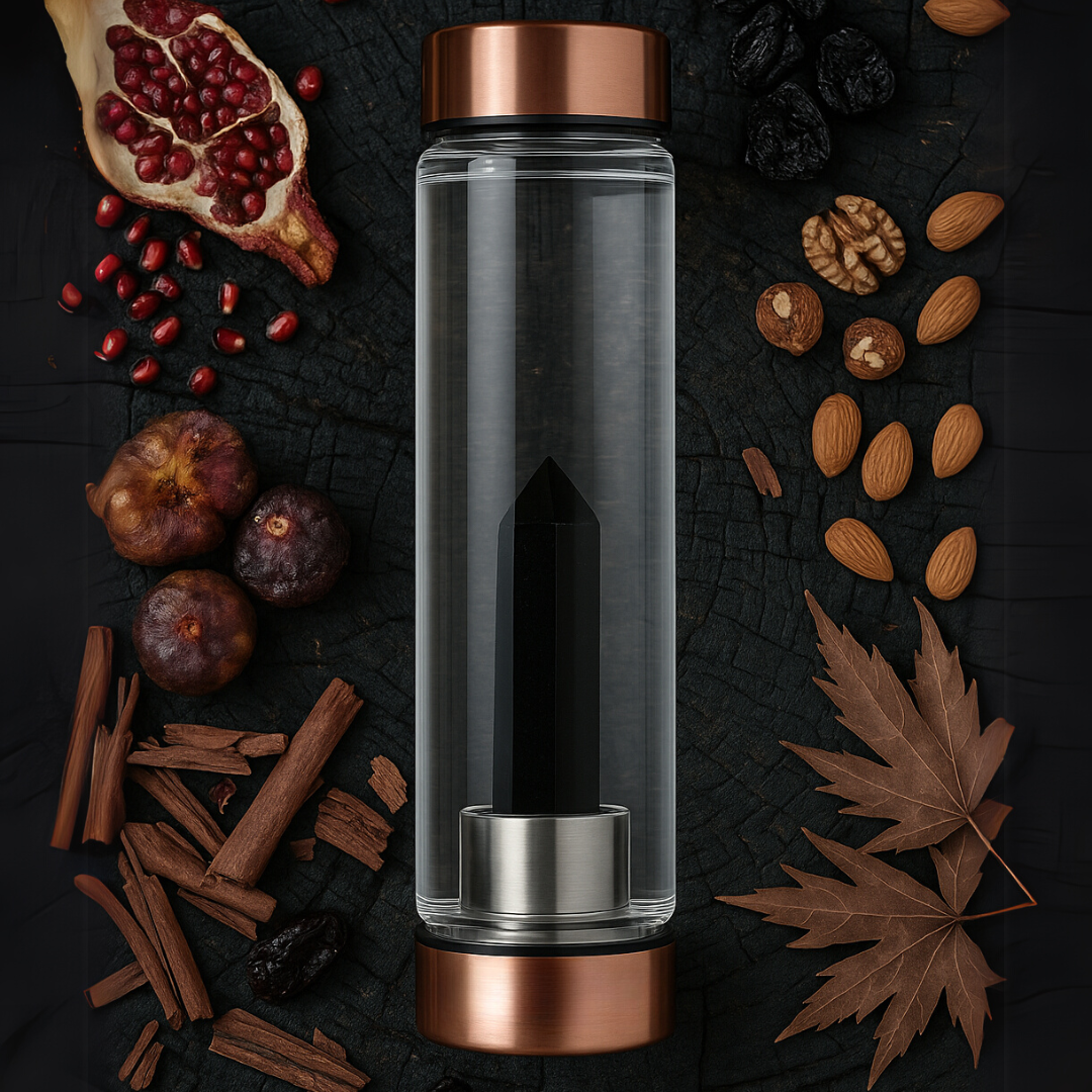 Botella Amuleto™ con Obsidiana para la Protección Energética