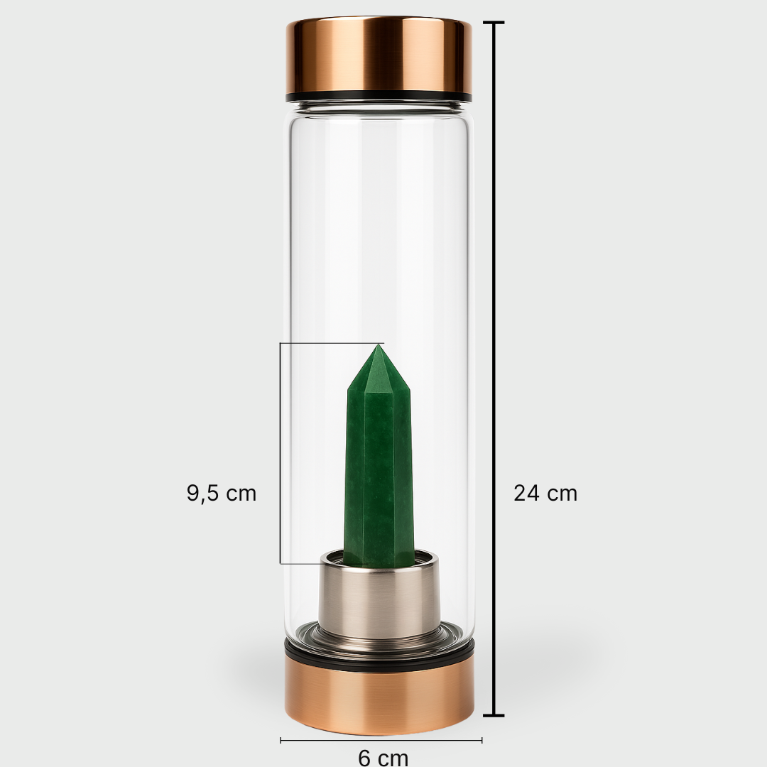 Aventurine Amulet Bottle to Strengthen the Immune System