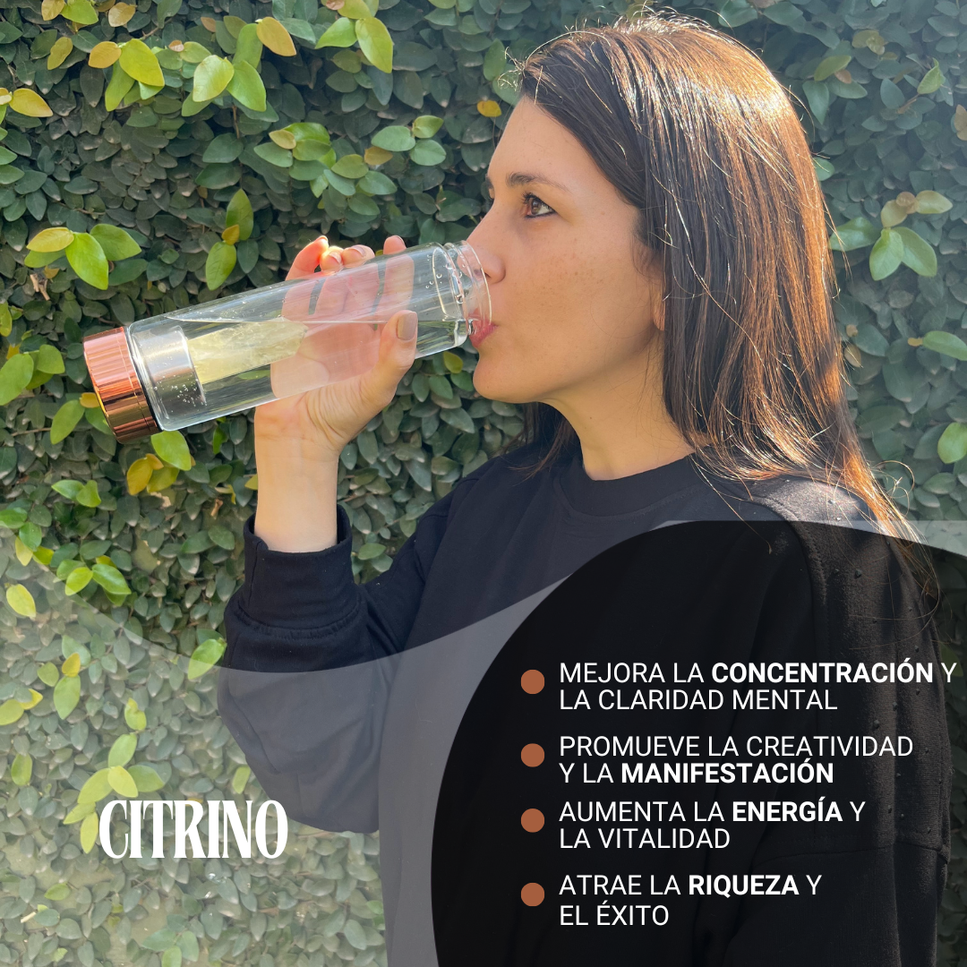 Citrine Amulet Bottle: Attract Wealth and Prosperity