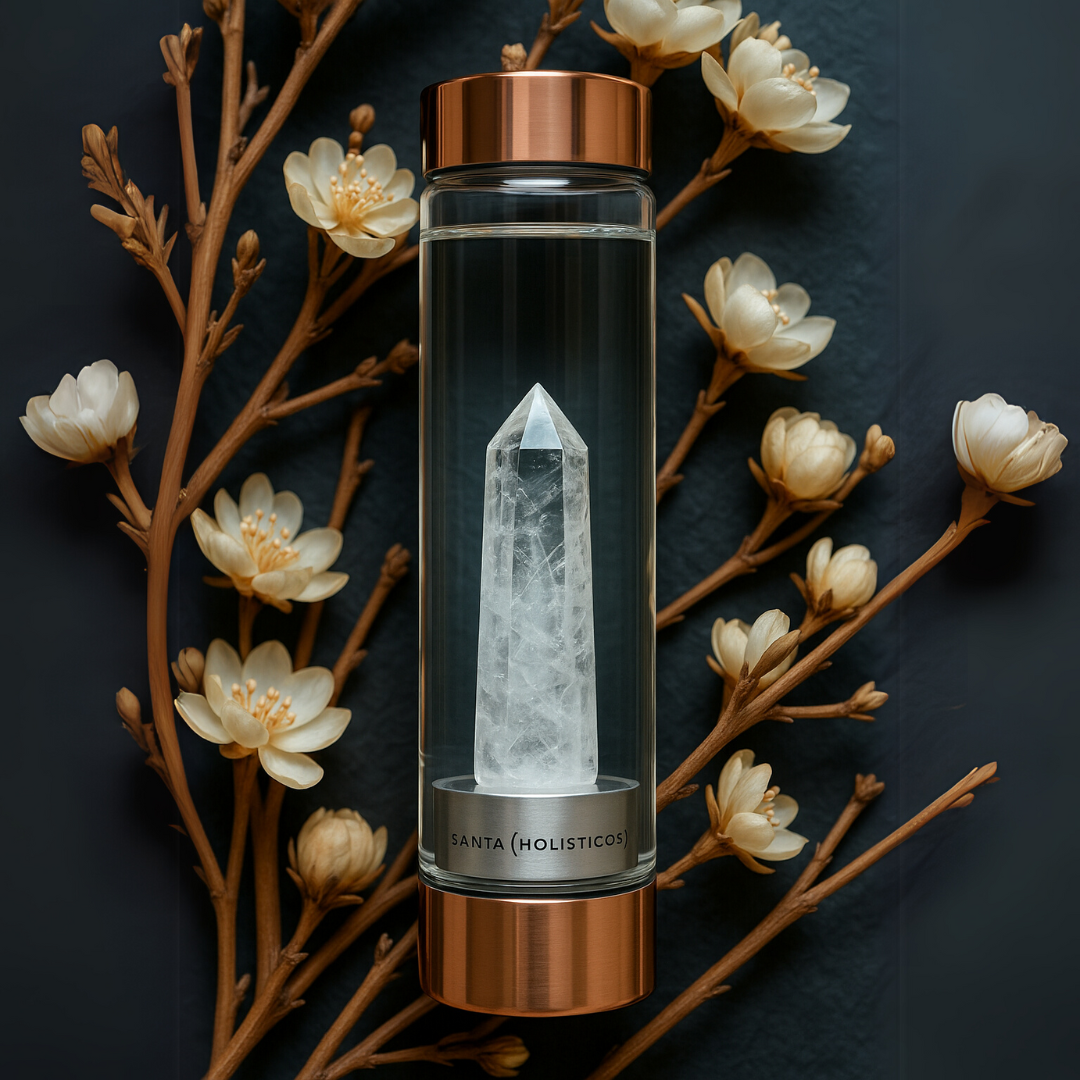 White Quartz Amulet Bottle for Spiritual Connection