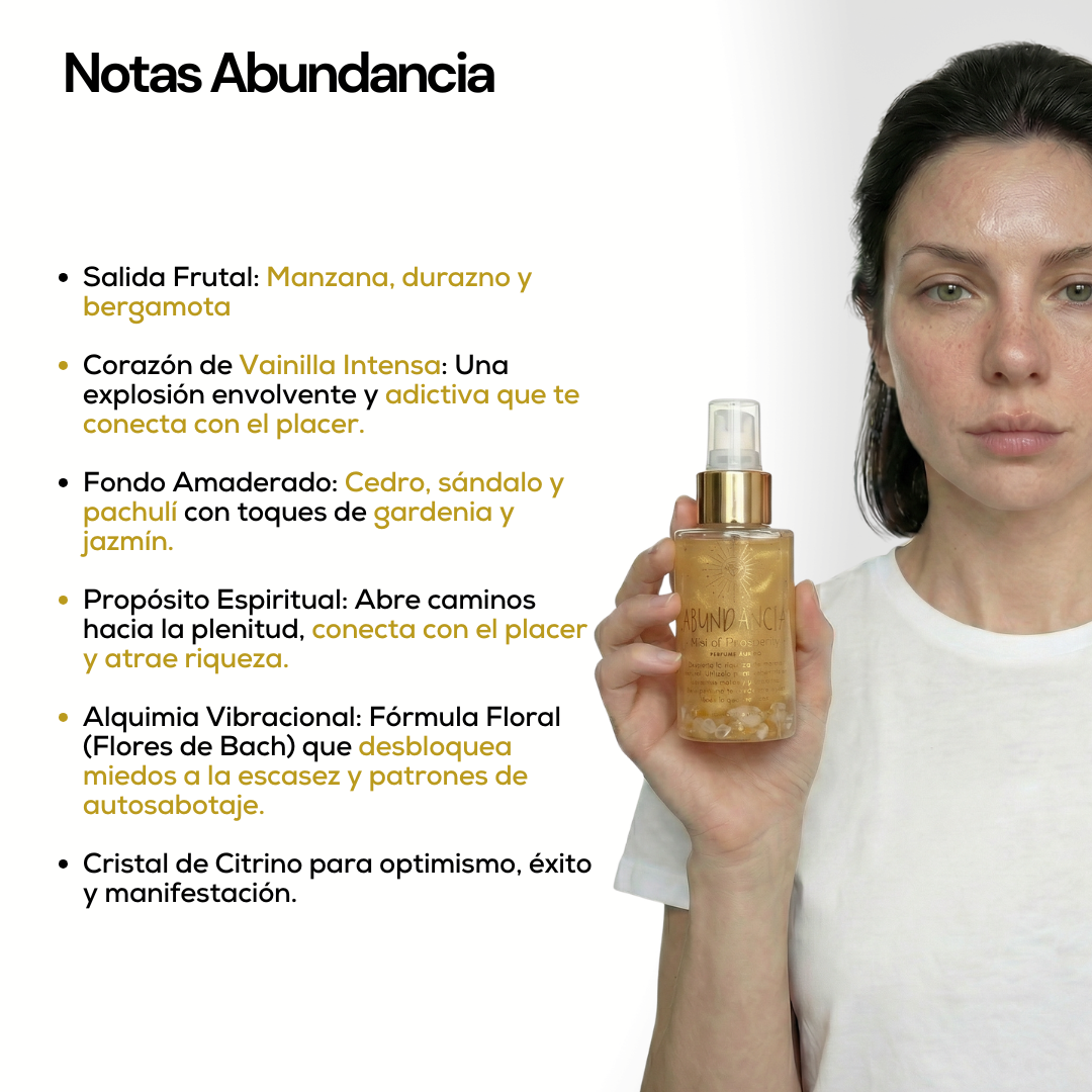 Perfumes Áuricos Con Cuarzos y Flores de Bach para la Abundancia, Protección, Amor, Energía y Calma- Edp - 100ml