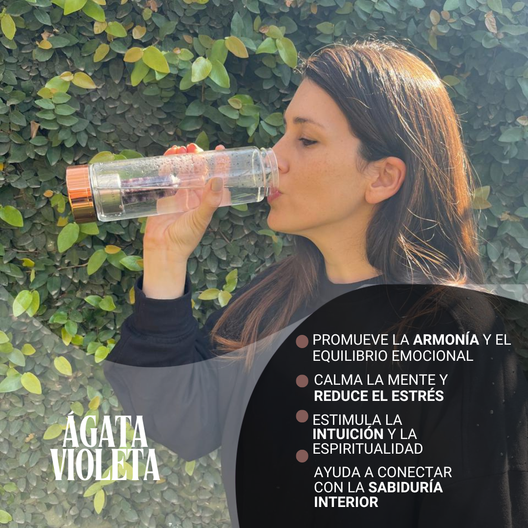 Botella Amuleto™ con Dream Amatista para Conectar con la Intuición