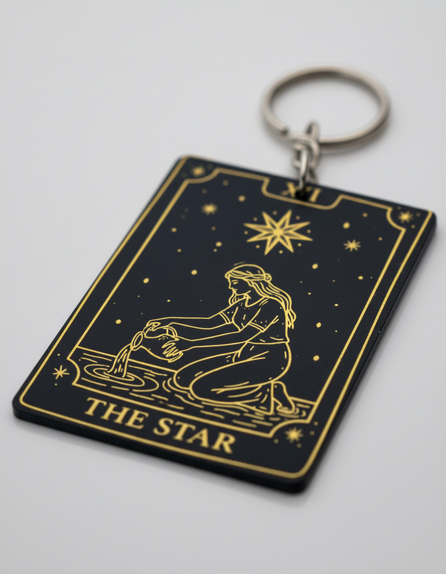 Llaveros Cartas de Tarot 22 Diseños Gold