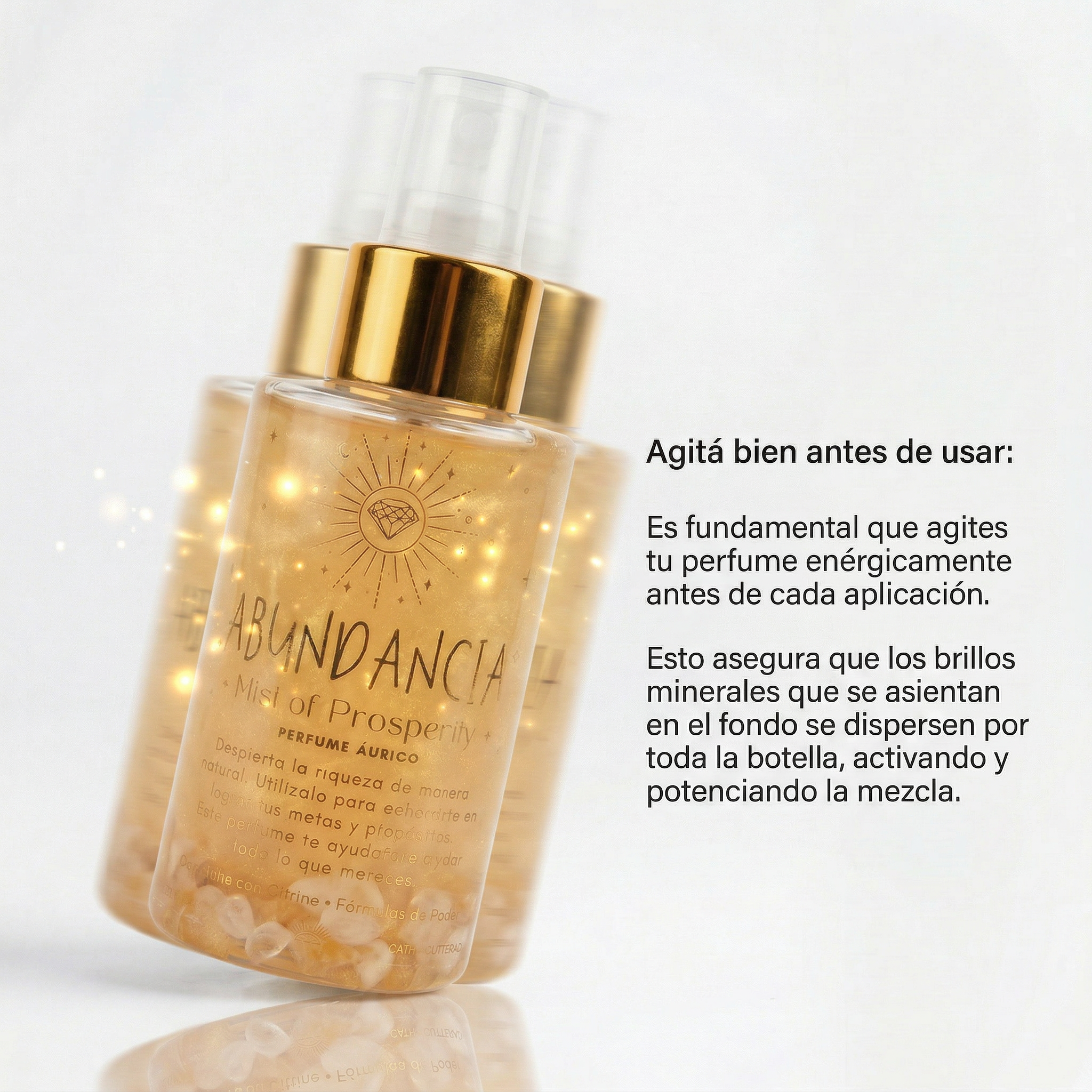 Perfume Áurico Abundancia Con Citrino y Flores de Bach - Edp - 100ml