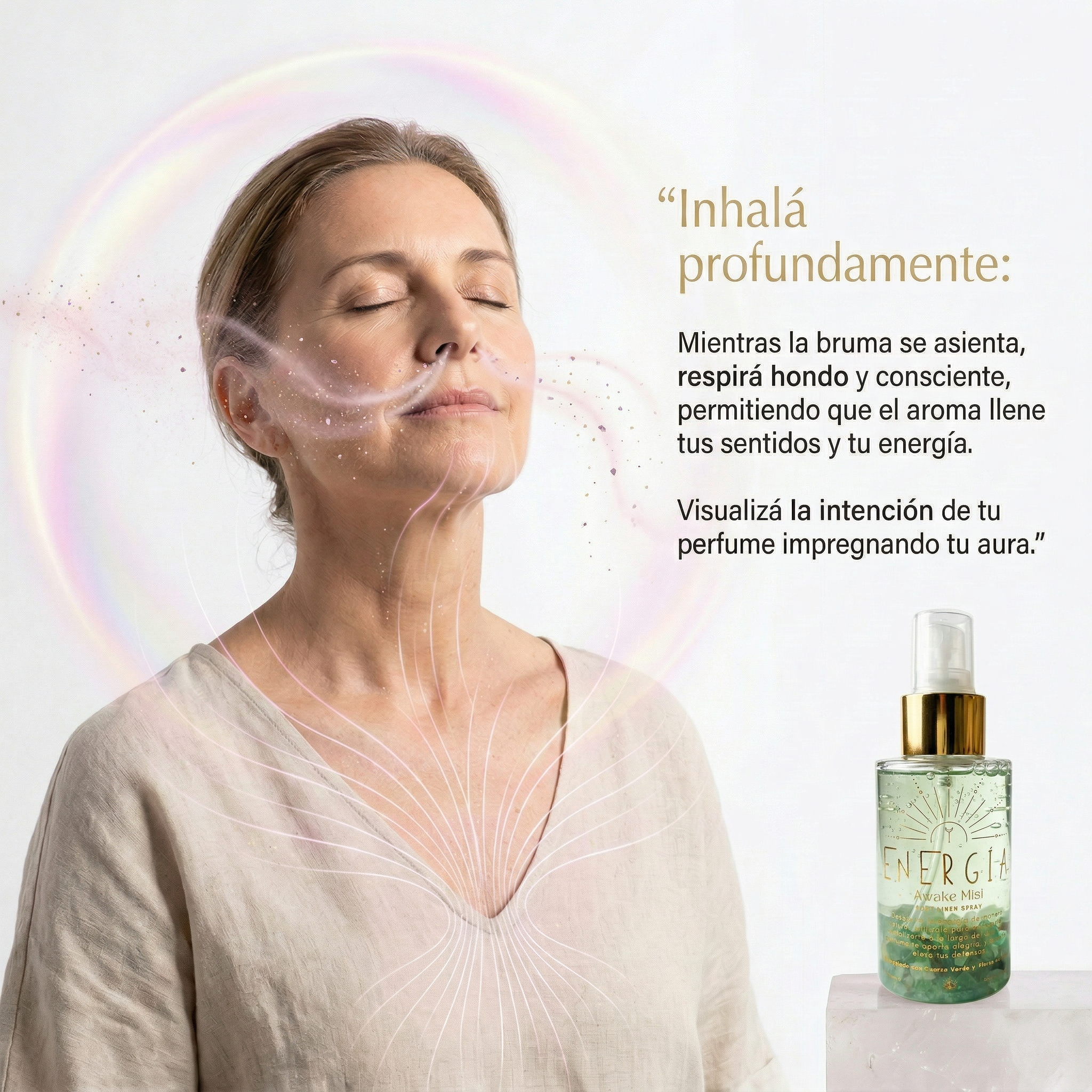 Perfume Áurico Energía Con Aventurina y Flores de Bach - Edp - 100ml
