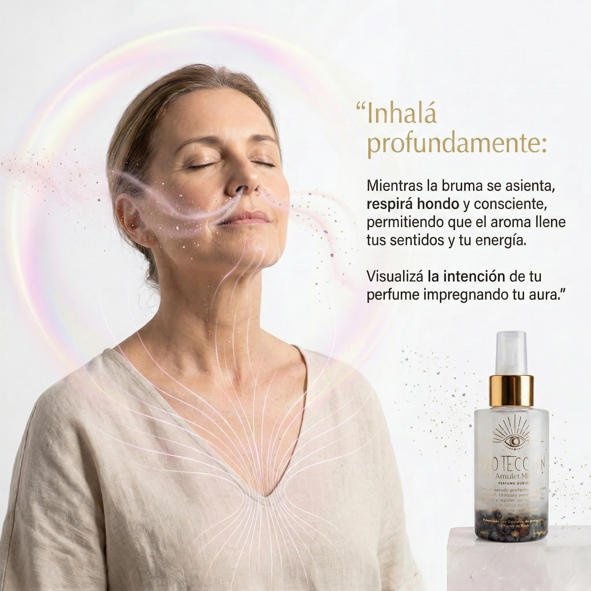 Perfume Áurico Protección Energética Con Hematite y Flores de Bach - Edp - 100ml
