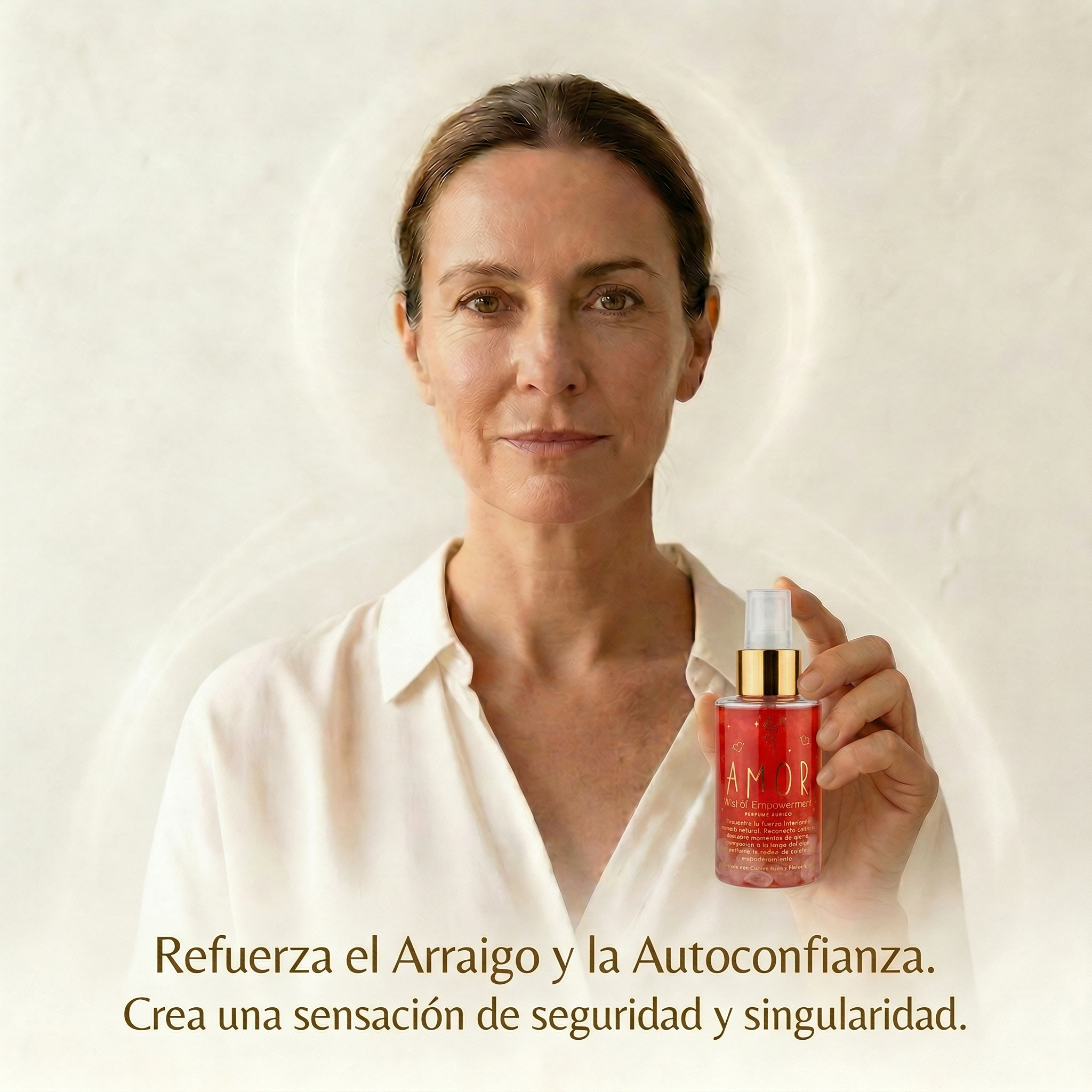 Perfume Áurico Amor Con Cuarzo Rosado y Flores de Bach - Edp - 100ml