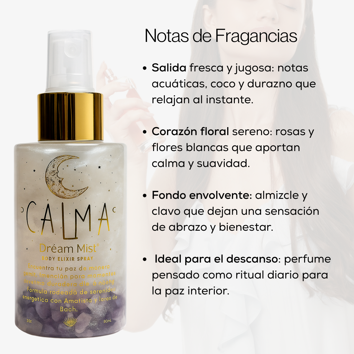 Perfume Áurico Calma Con Amatista y Flores de Bach - Edp - 100ml