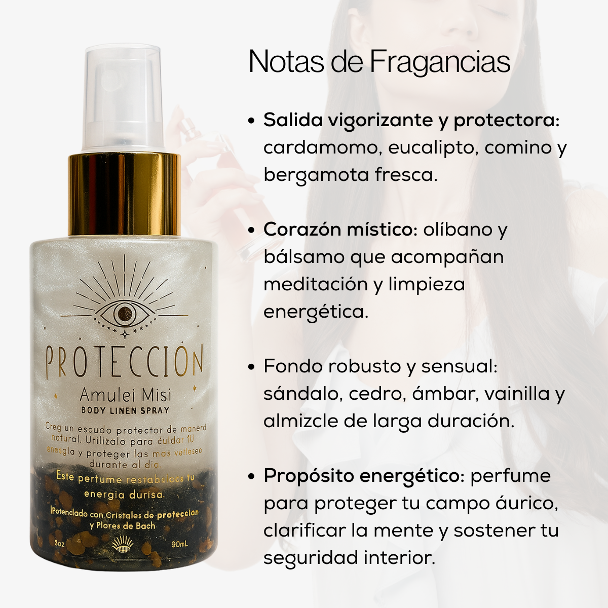 Perfume Áurico Protección Energética Con Hematite y Flores de Bach - Edp - 100ml