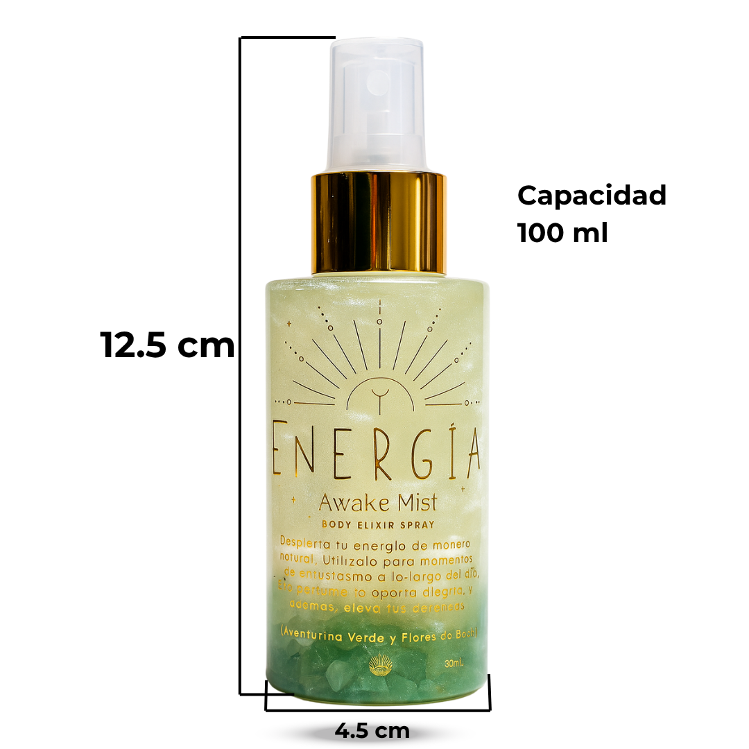 Perfume Áurico Energía Con Aventurina y Flores de Bach - Edp - 100ml