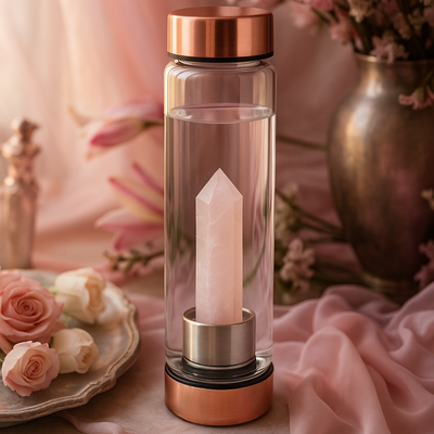 Rose Quartz Amulet Bottle to Love and Forgive