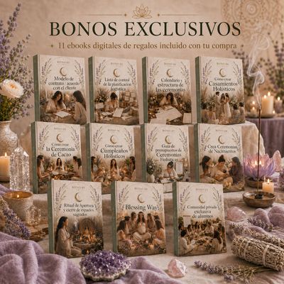Aprendé a crear ceremonias holísticas memorables y transformá celebraciones comunes en experiencias profundas, sagradas y personalizadas.