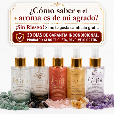 Perfumes Áuricos con Cuarzos y Flores de Bach 100ml EDP | Santa Holísticos™
