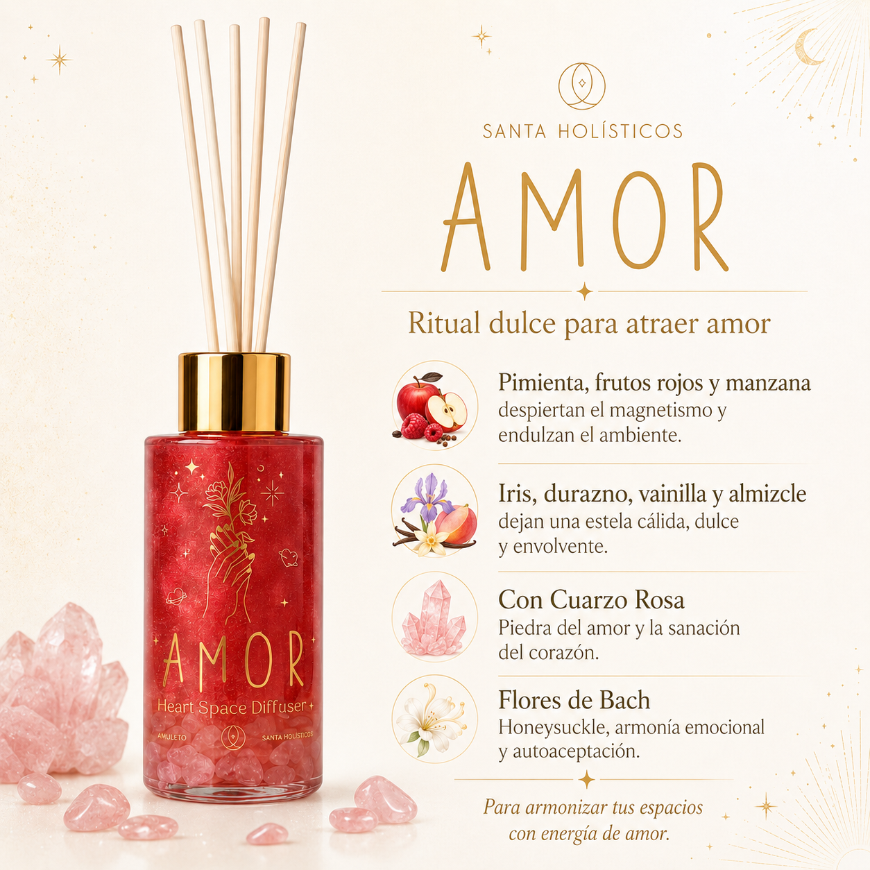Difusor Aromático De Varillas Amor