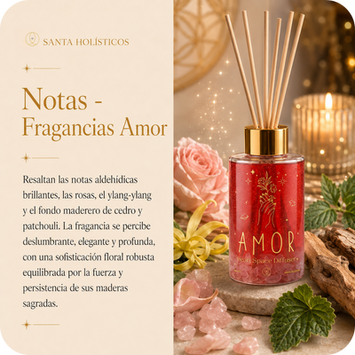 Difusor Aromático De Varillas Terapéutico Con Flores de Bach y Cuarzos