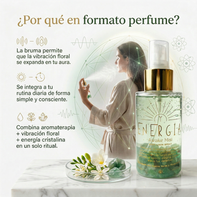 Perfumes Áuricos con Cuarzos y Flores de Bach 100ml EDP | Santa Holísticos™