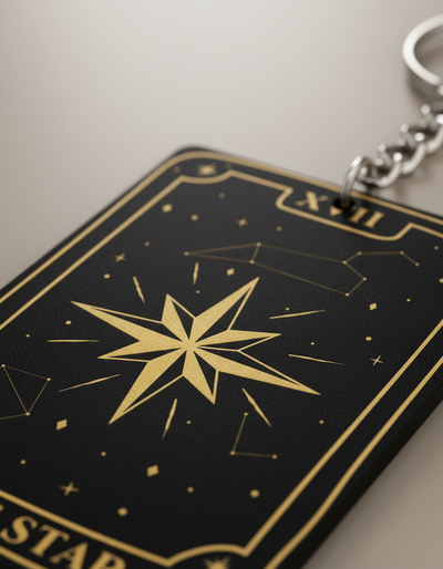 Llaveros Cartas de Tarot 22 Diseños Gold