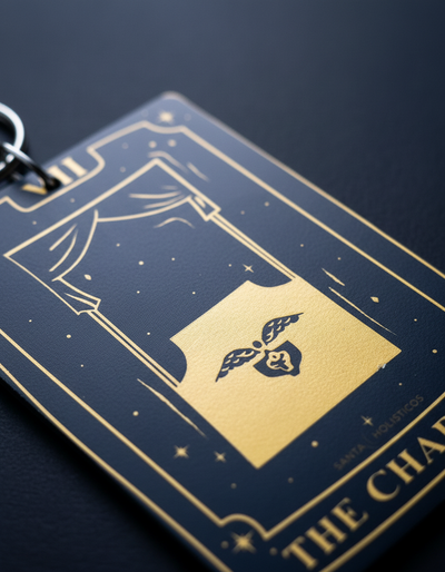 Llaveros Cartas de Tarot 22 Diseños Gold