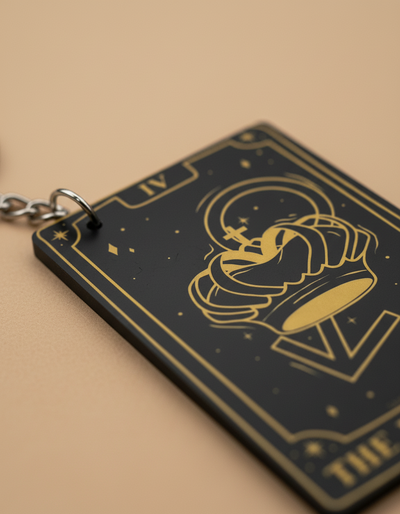 Llaveros Cartas de Tarot 22 Diseños Gold