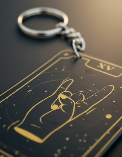 Llaveros Cartas de Tarot 22 Diseños Gold
