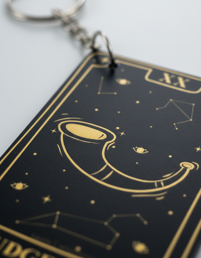 Llaveros Cartas de Tarot 22 Diseños Gold
