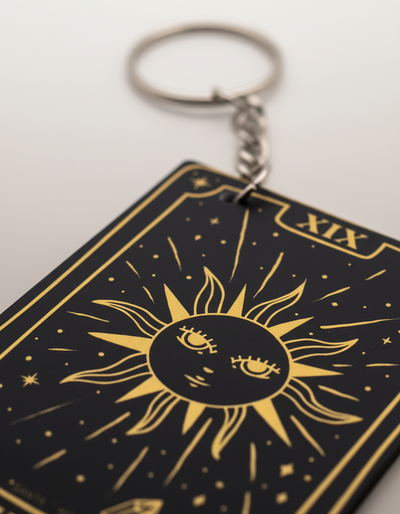 Llaveros Cartas de Tarot 22 Diseños Gold