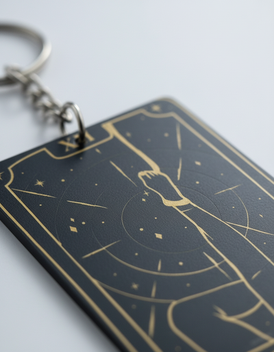 Llaveros Cartas de Tarot 22 Diseños Gold