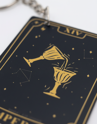 Llaveros Cartas de Tarot 22 Diseños Gold