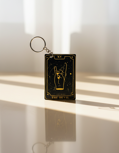 Llaveros Cartas de Tarot 22 Diseños Gold