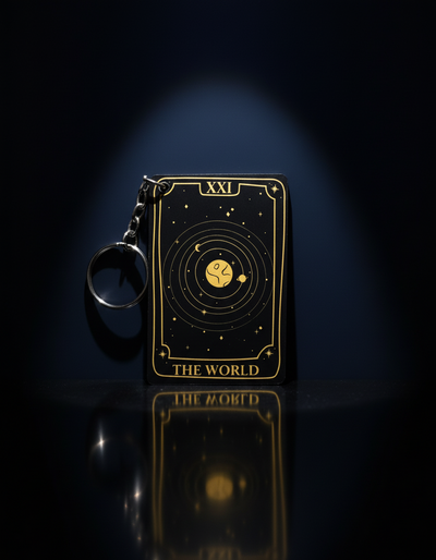 Llaveros Cartas de Tarot 22 Diseños Gold