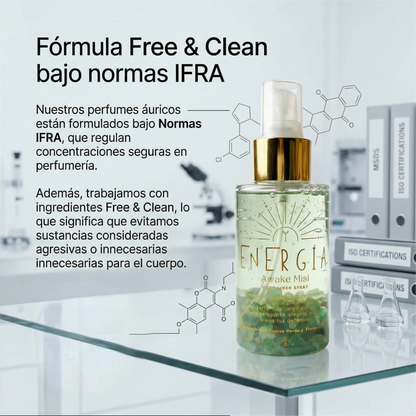 Perfume Áurico Energía Con Aventurina y Flores de Bach - Edp - 100ml