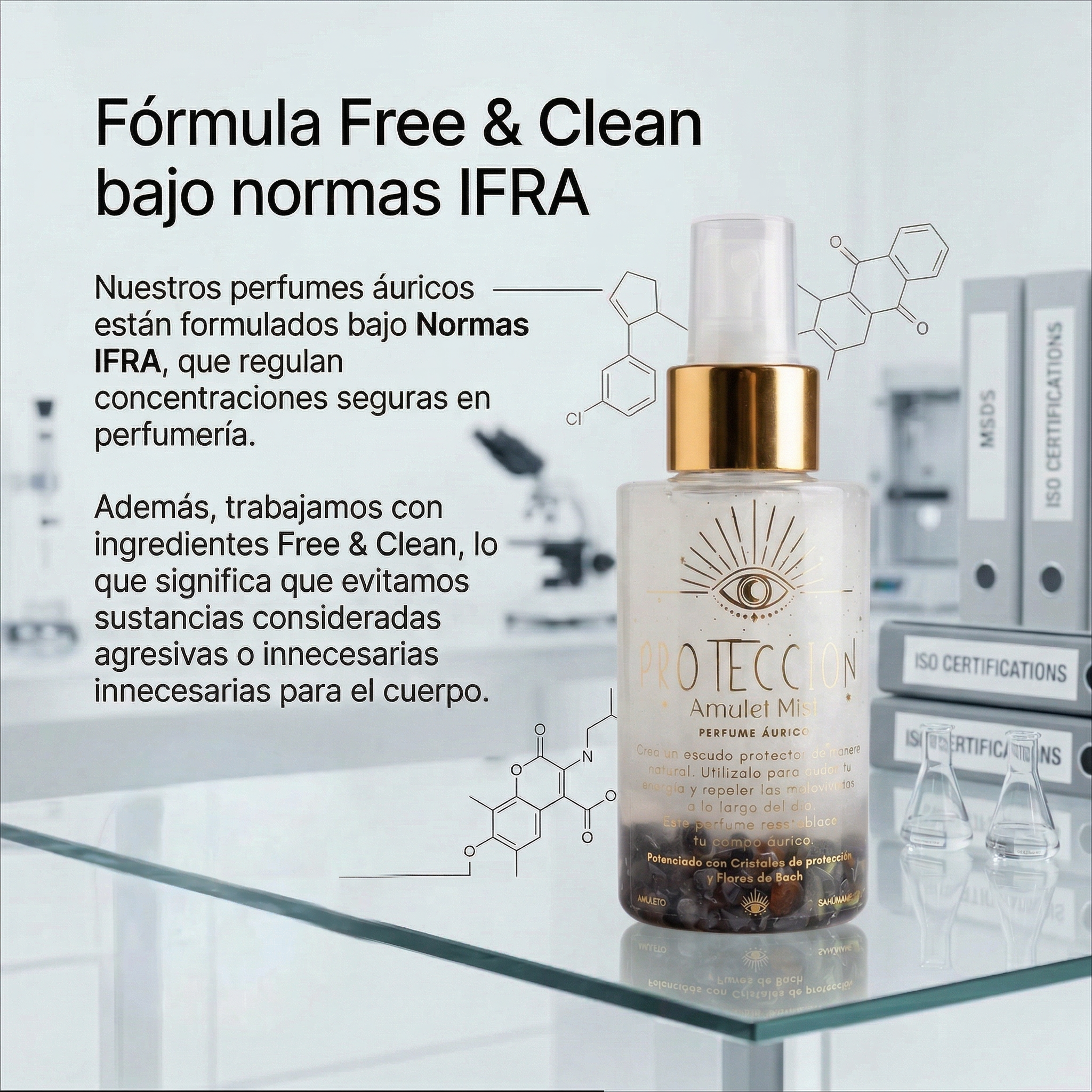 Perfume Áurico Protección Energética Con Hematite y Flores de Bach - Edp - 100ml