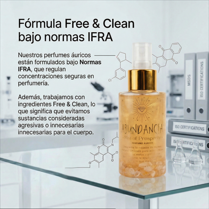 Perfume Áurico Abundancia Con Citrino y Flores de Bach - Edp - 100ml