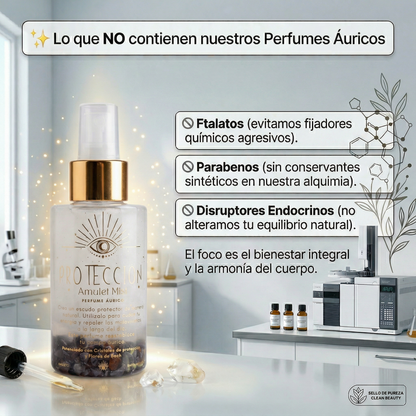 Perfume Áurico Protección Energética Con Hematite y Flores de Bach - Edp - 100ml