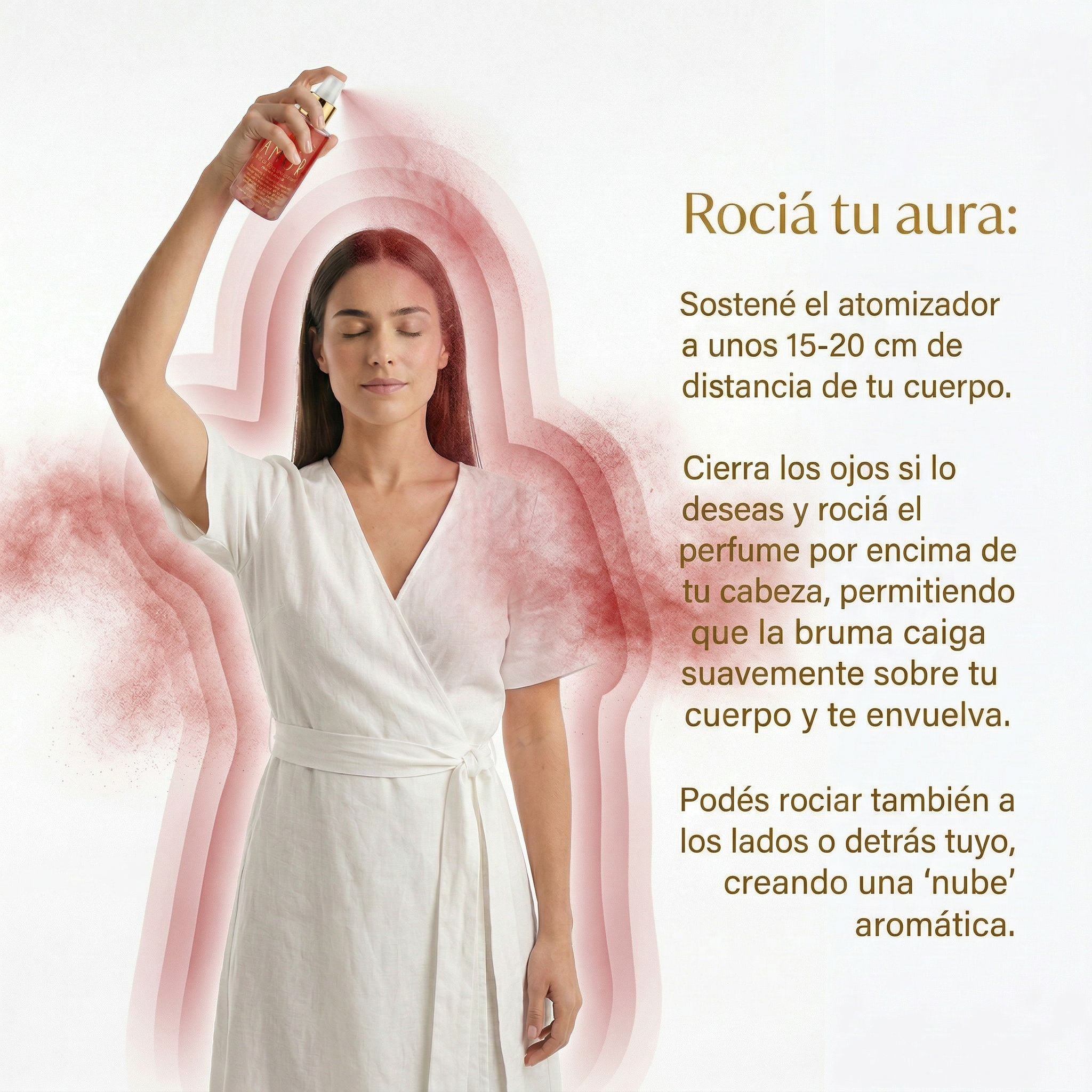 Perfume Áurico Amor Con Cuarzo Rosado y Flores de Bach - Edp - 100ml