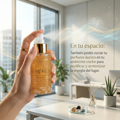 Perfume Áurico Abundancia Con Citrino y Flores de Bach - Edp - 100ml