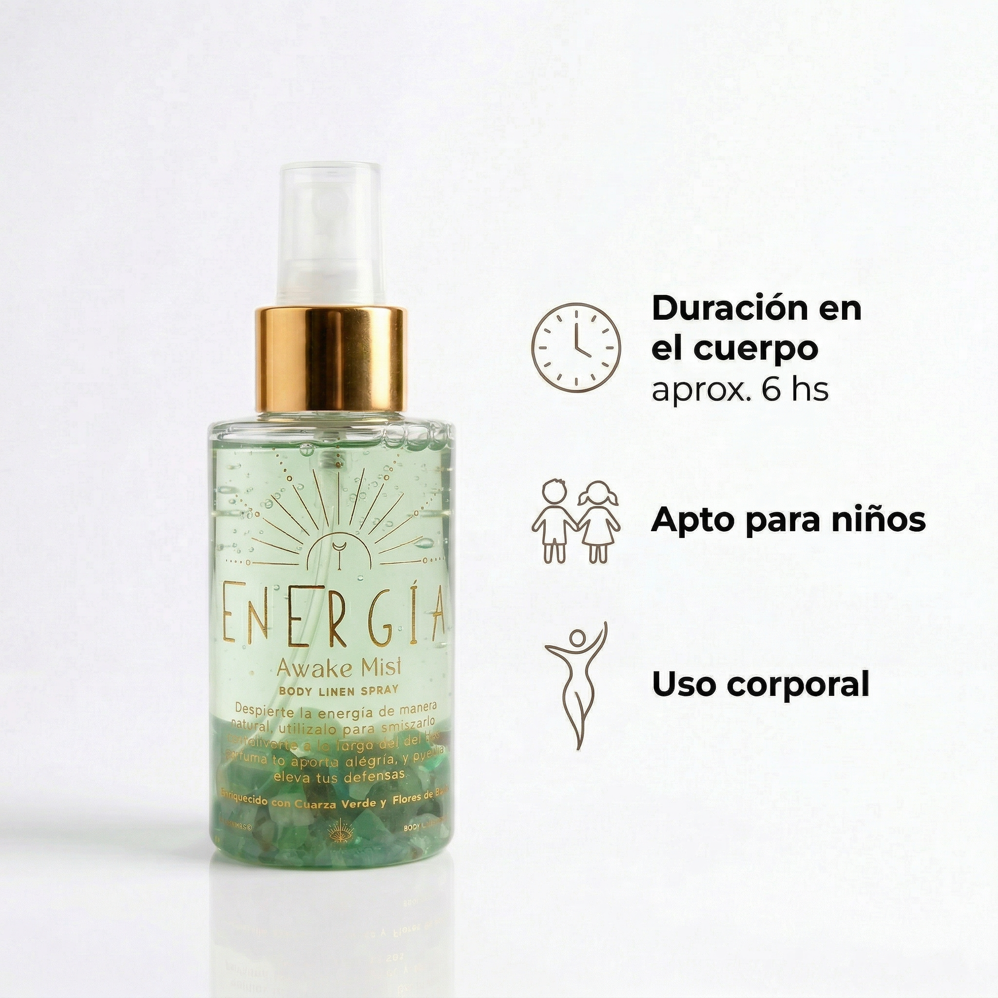 Perfume Áurico Energía Con Aventurina y Flores de Bach - Edp - 100ml