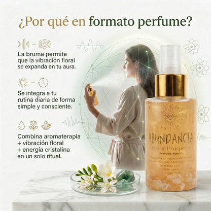 Perfume Áurico Abundancia Con Citrino y Flores de Bach - Edp - 100ml