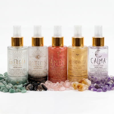 Perfumes Áuricos con Cuarzos y Flores de Bach 100ml EDP | Santa Holísticos™