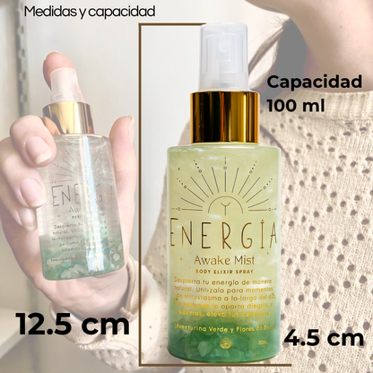 Perfumes Áuricos Con Cuarzos y Flores de Bach para la Abundancia, Protección, Amor, Energía y Calma- Edp - 100ml