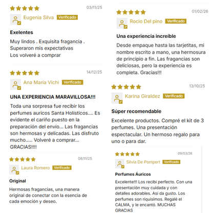 Perfumes Áuricos con Cuarzos y Flores de Bach 100ml EDP | Santa Holísticos™