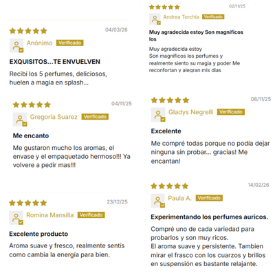 Perfumes Áuricos con Cuarzos y Flores de Bach 100ml EDP | Santa Holísticos™