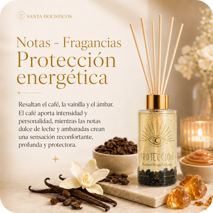 Difusor Aromático De Varillas Terapéutico Con Flores de Bach y Cuarzos