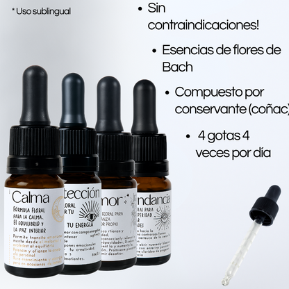 Elixires Vibracionales, Formulas con Flores de Bach (10ml)
